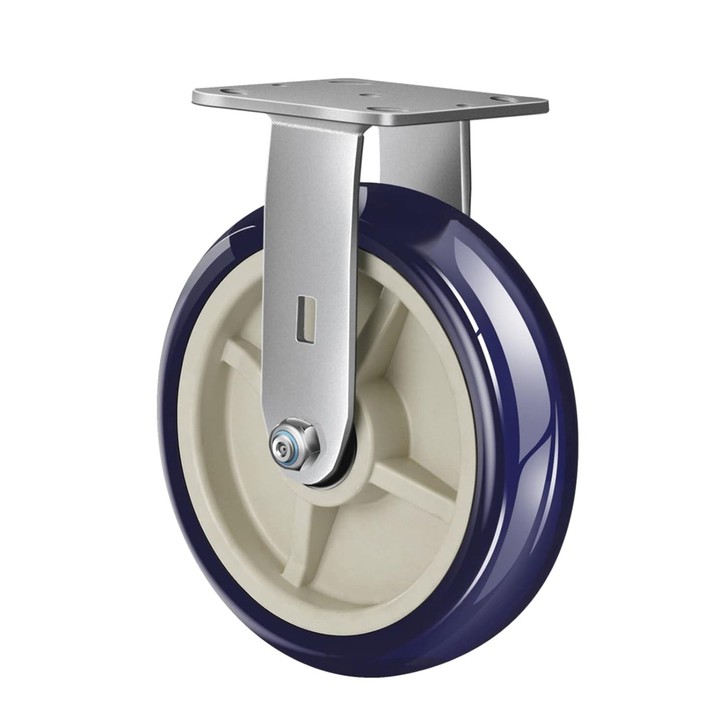 Polyurethane on Polyolefin Casters - Loading Capacity up to 600 LB, Industrial Casters-Heavy Duty, Use for U-Boat Cart, Platform Truck