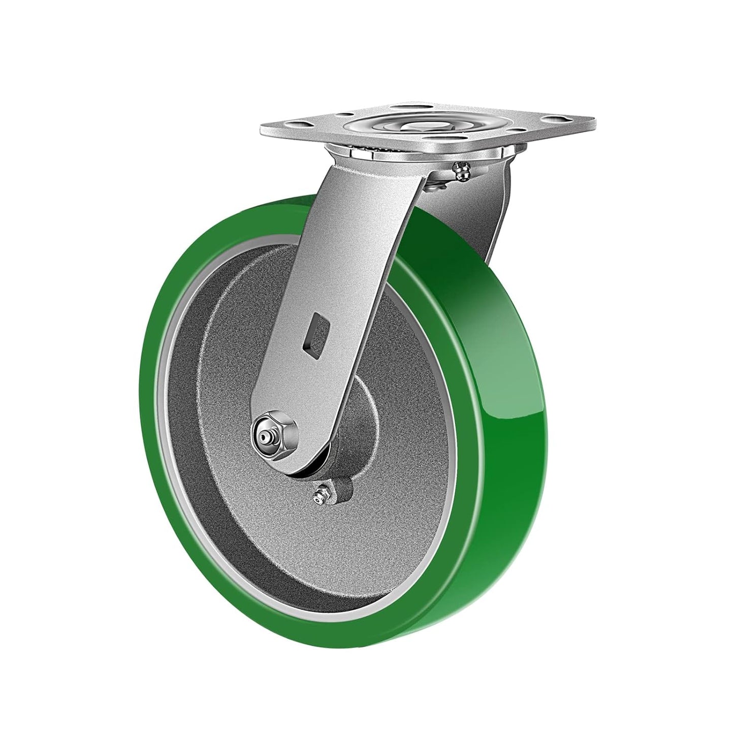 Industrial Casters- Heavy Duty Casters,Polyurethane on Aluminum Casters - Loading Capacity up to 1000LB.Use for Platform Truck,Workbench,Lift Tables