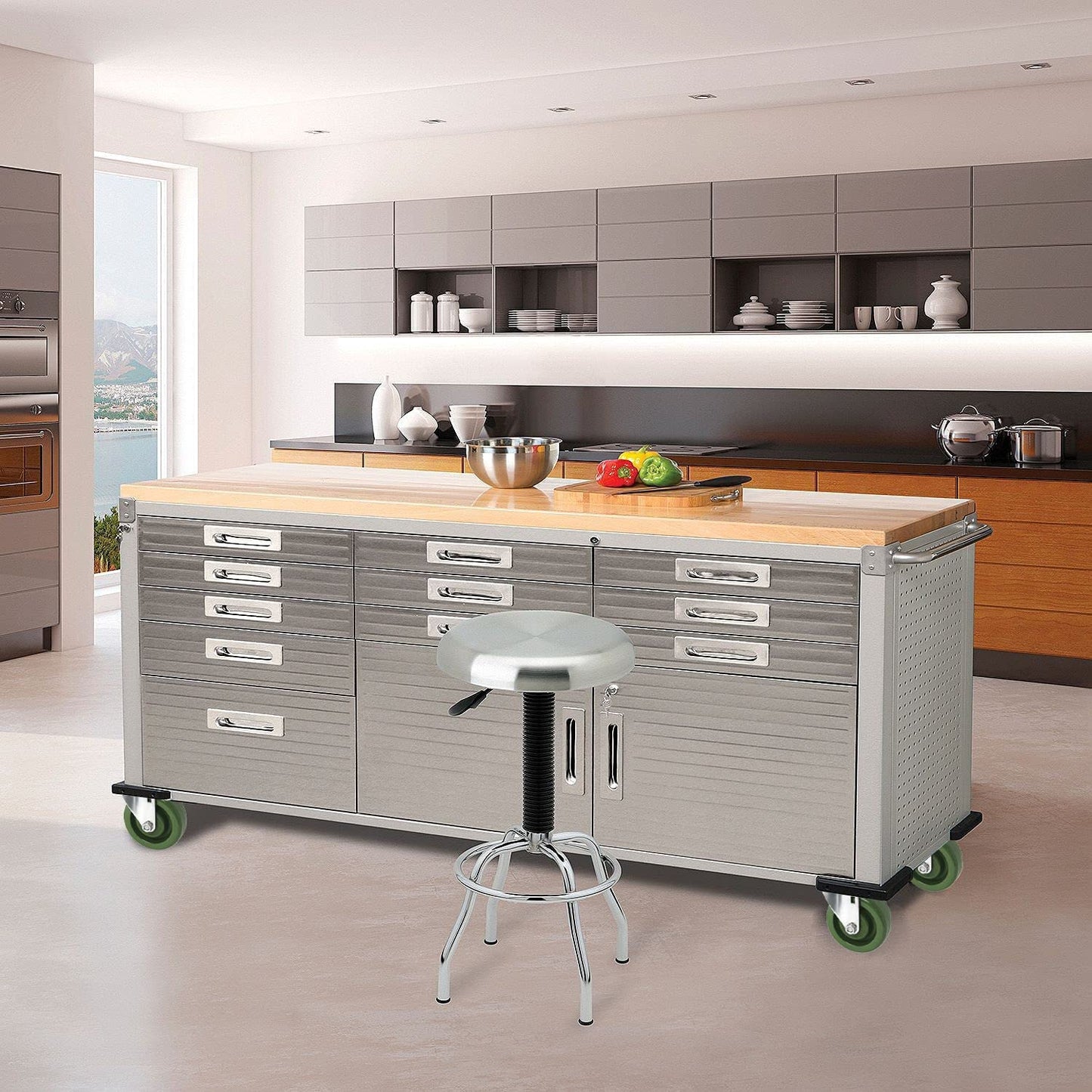 4"X1.5" Heavy Duty Casters-High Temperature Oven Rack Casters, Industrial casters Total Load Capacity 2800LB