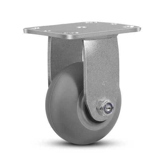 Thermoplastic Rubber Wheels(Crown Tread) -Heavy Duty Caster Wheels for Furniture Platform Trucks Workbench Total 2000 LB Capacity