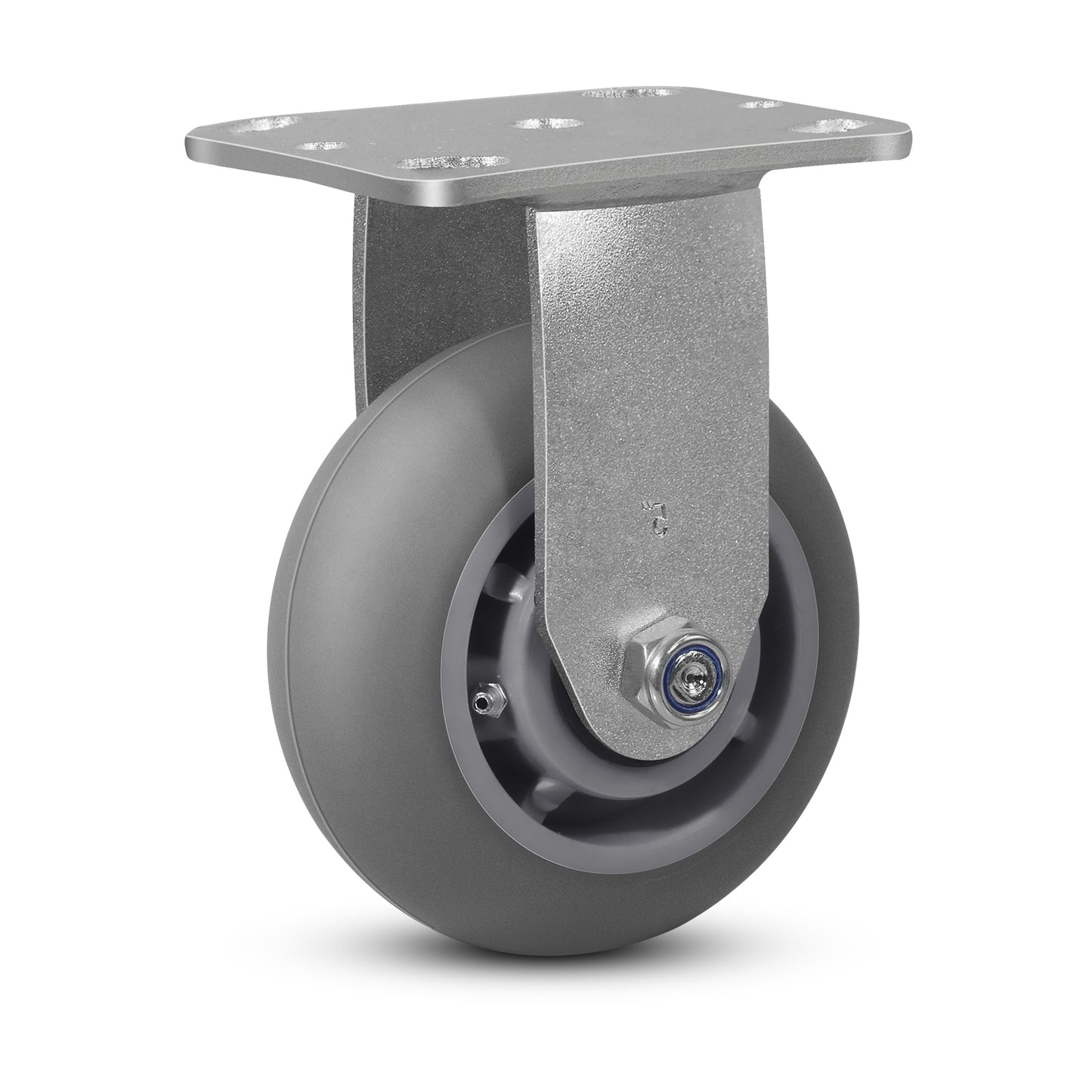 Thermoplastic Rubber Wheels(Crown Tread) -Heavy Duty Caster Wheels for Furniture Platform Trucks Workbench Total 2000 LB Capacity