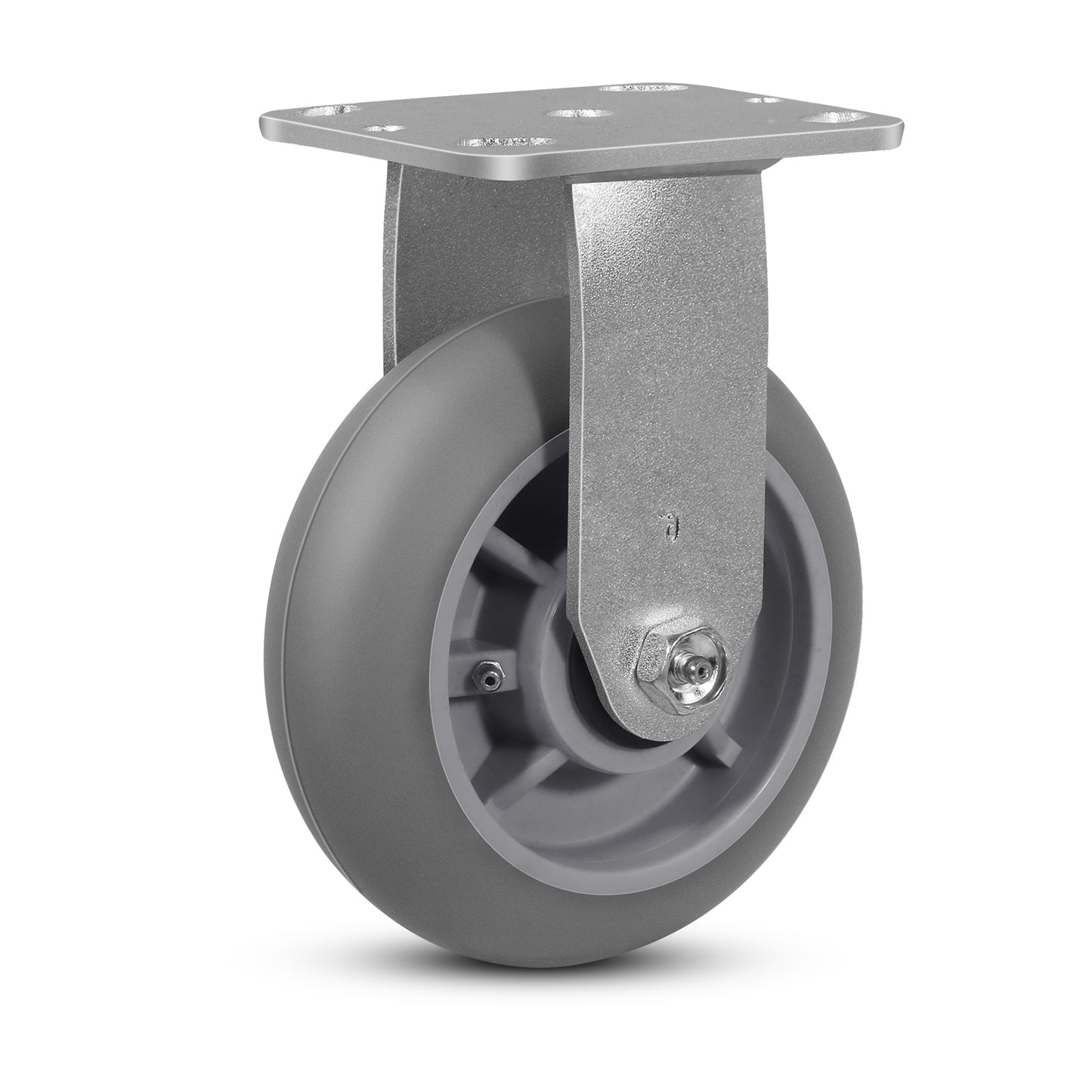 Thermoplastic Rubber Wheels(Crown Tread) -Heavy Duty Caster Wheels for Furniture Platform Trucks Workbench Total 2000 LB Capacity