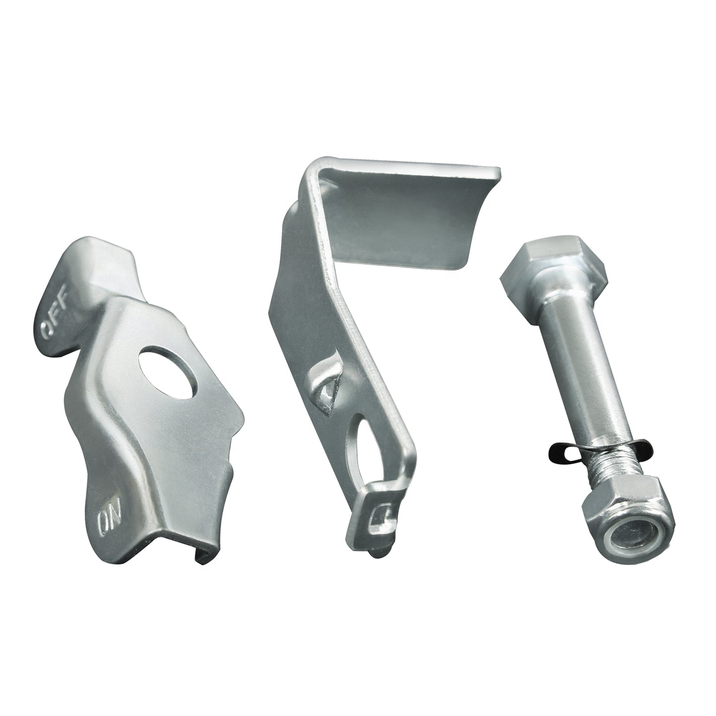 Caster Brake Kit, Tread Lock, Zinc Plated Steel, Brake Kit for Casters, Caster Wheel(4PCS)