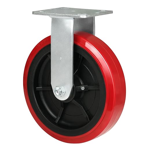 Heavy Duty Casters Set of 4 with 1200lbs Capacity, Polyurethane Tread on Polypropylene Core, Widely Used in Platform Trucks, Furniture, WorkBrench, Tool Box