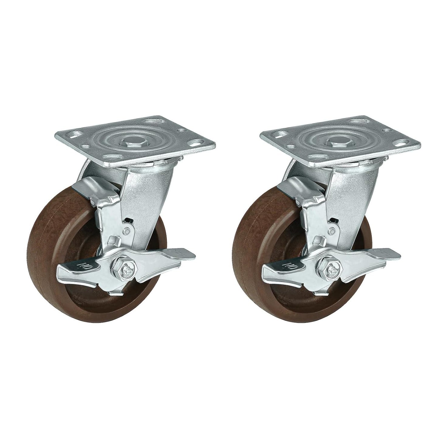 Heavy Duty Casters- Hi Temperature Wheels, Industrial Casters with Strong Capacity 1000 LB, Temperature Range:-40F to 525F. Use for Equipment Such as Ovens,Kilns,and Dryers