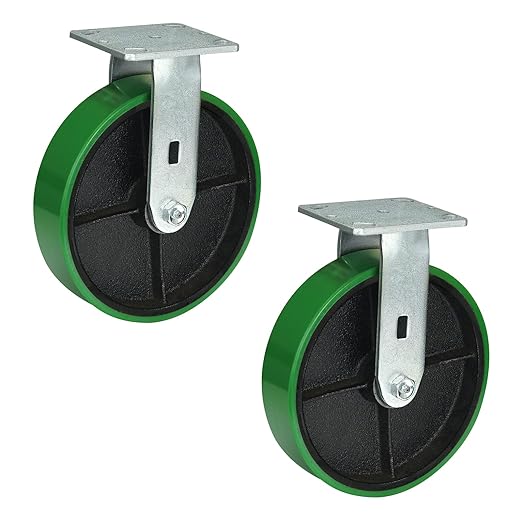 Polyurethane Wheel Swivel Casters,Rigid, Break, Industrial Load Capacity 4800lbs