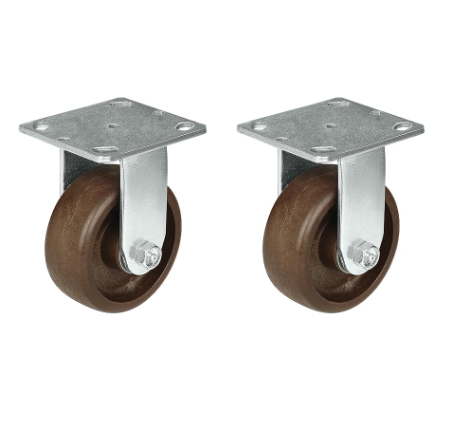 Heavy Duty Casters- Hi Temperature Wheels, Industrial Casters with Strong Capacity 1000 LB, Temperature Range:-40F to 525F. Use for Equipment Such as Ovens,Kilns,and Dryers