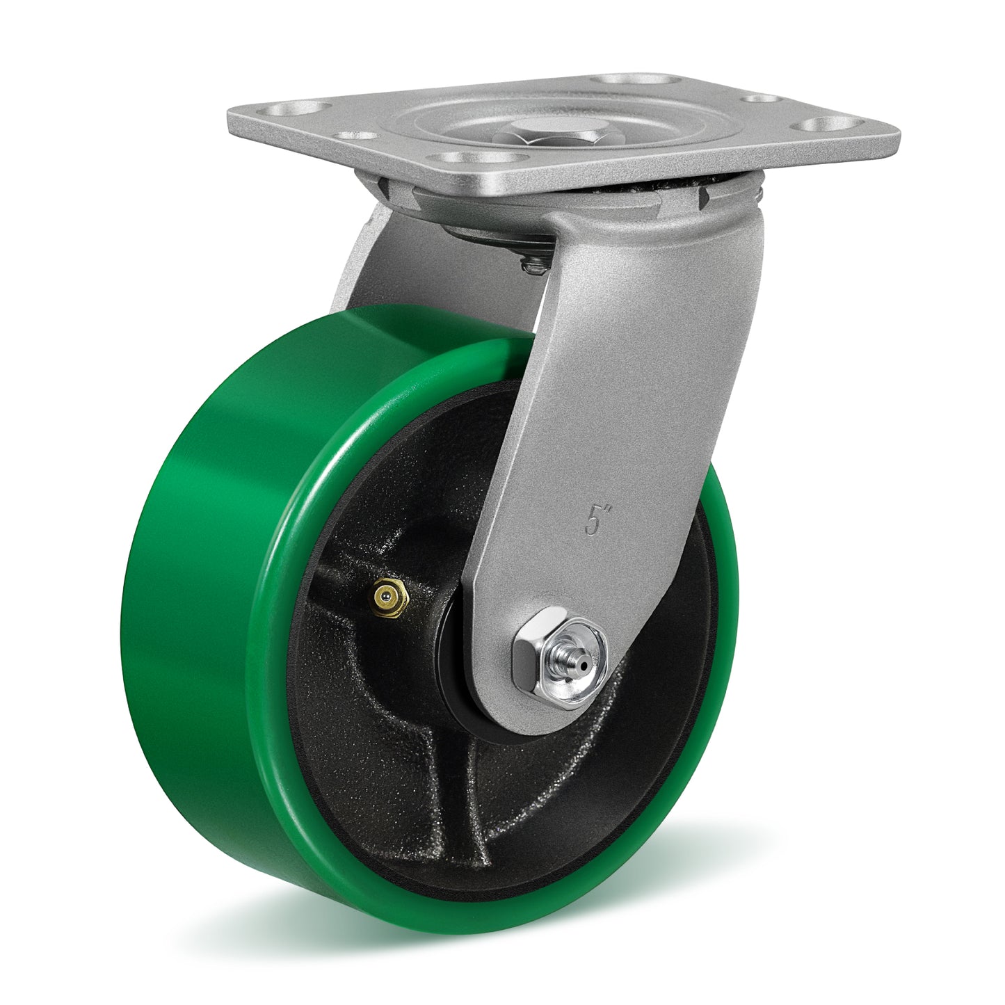 Polyurethane Wheel Swivel Casters,Rigid, Break, Industrial Load Capacity 4800lbs
