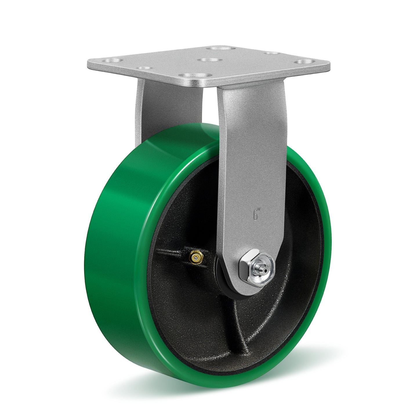Polyurethane Wheel Swivel Casters,Rigid, Break, Industrial Load Capacity 4800lbs