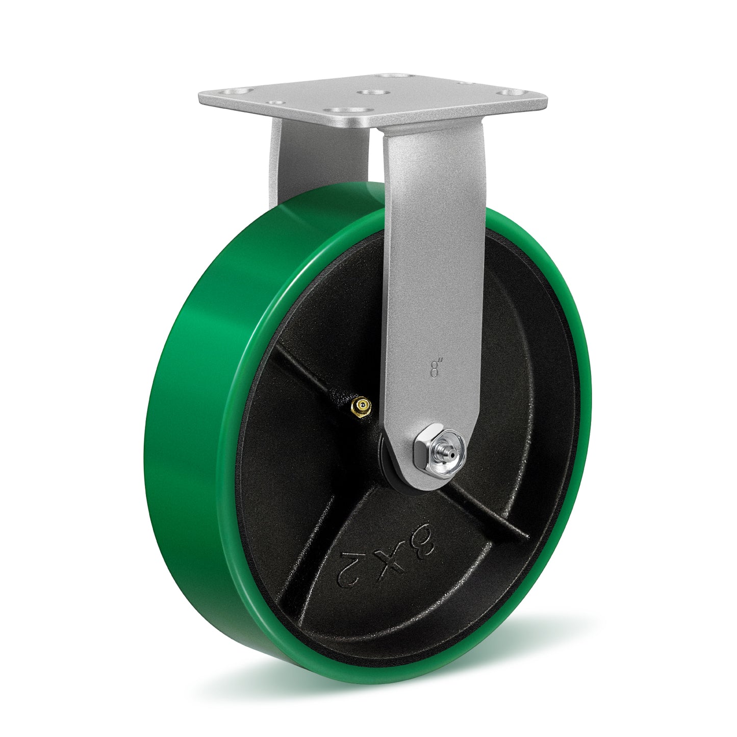 Polyurethane Wheel Swivel Casters,Rigid, Break, Industrial Load Capacity 4800lbs