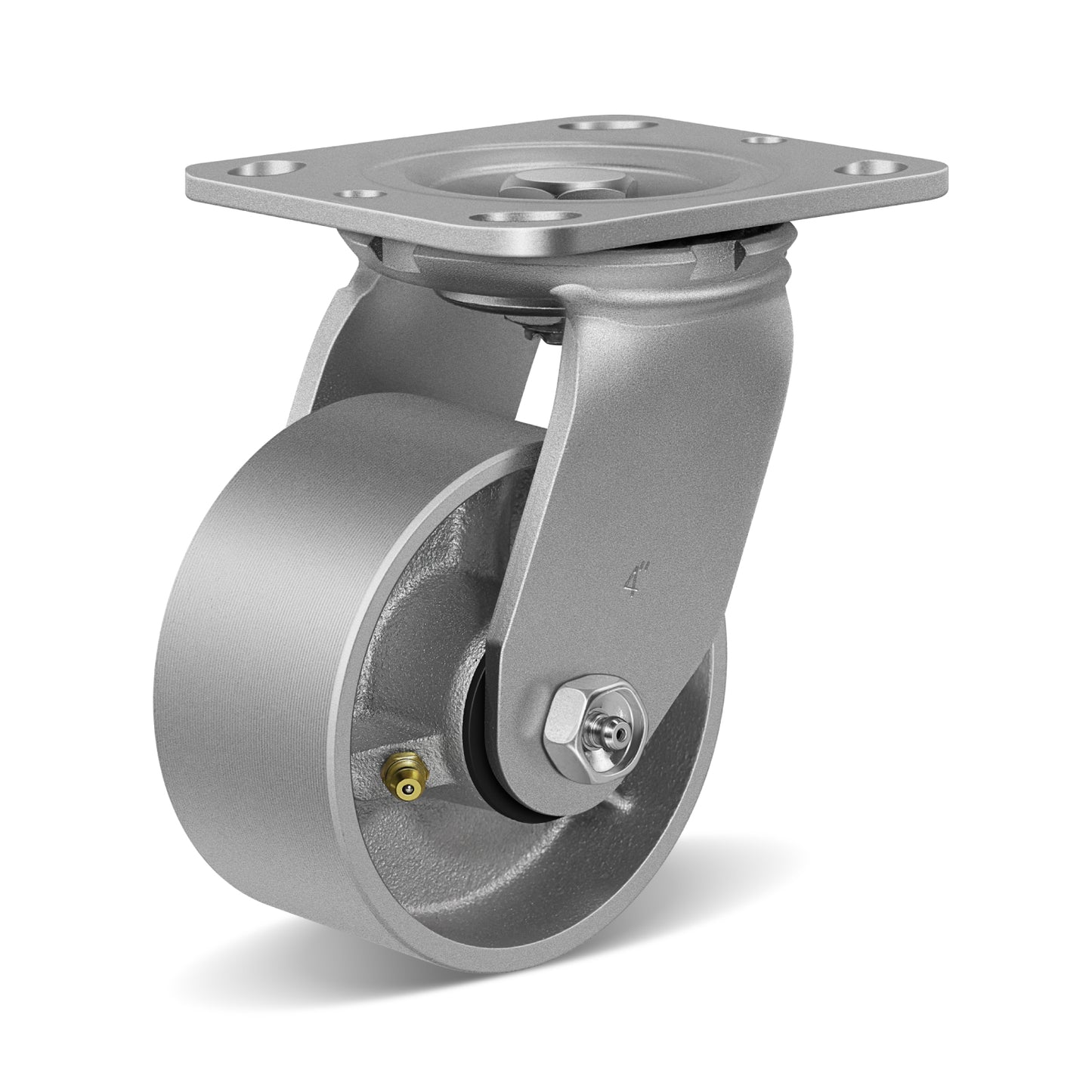 Heavy Duty,Cast Iron Wheel,Steel Casters Capacity up to 1000 Lb. Use for Platform Truck, U-Boat Cart,Workbenches