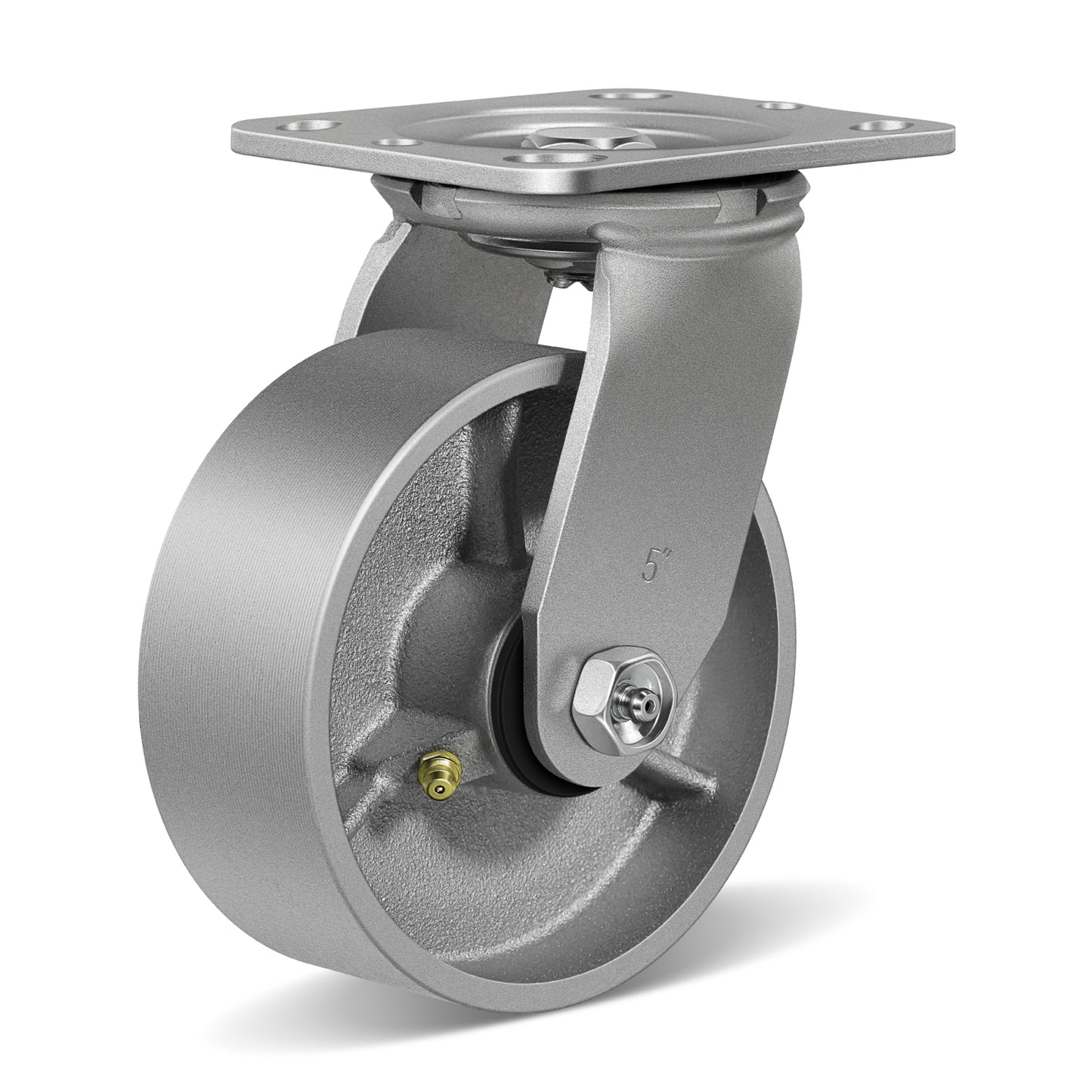 Heavy Duty,Cast Iron Wheel,Steel Casters Capacity up to 1000 Lb. Use for Platform Truck, U-Boat Cart,Workbenches