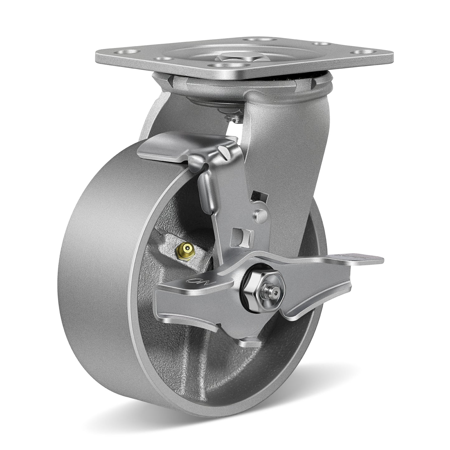 Heavy Duty,Cast Iron Wheel,Steel Casters Capacity up to 1000 Lb. Use for Platform Truck, U-Boat Cart,Workbenches