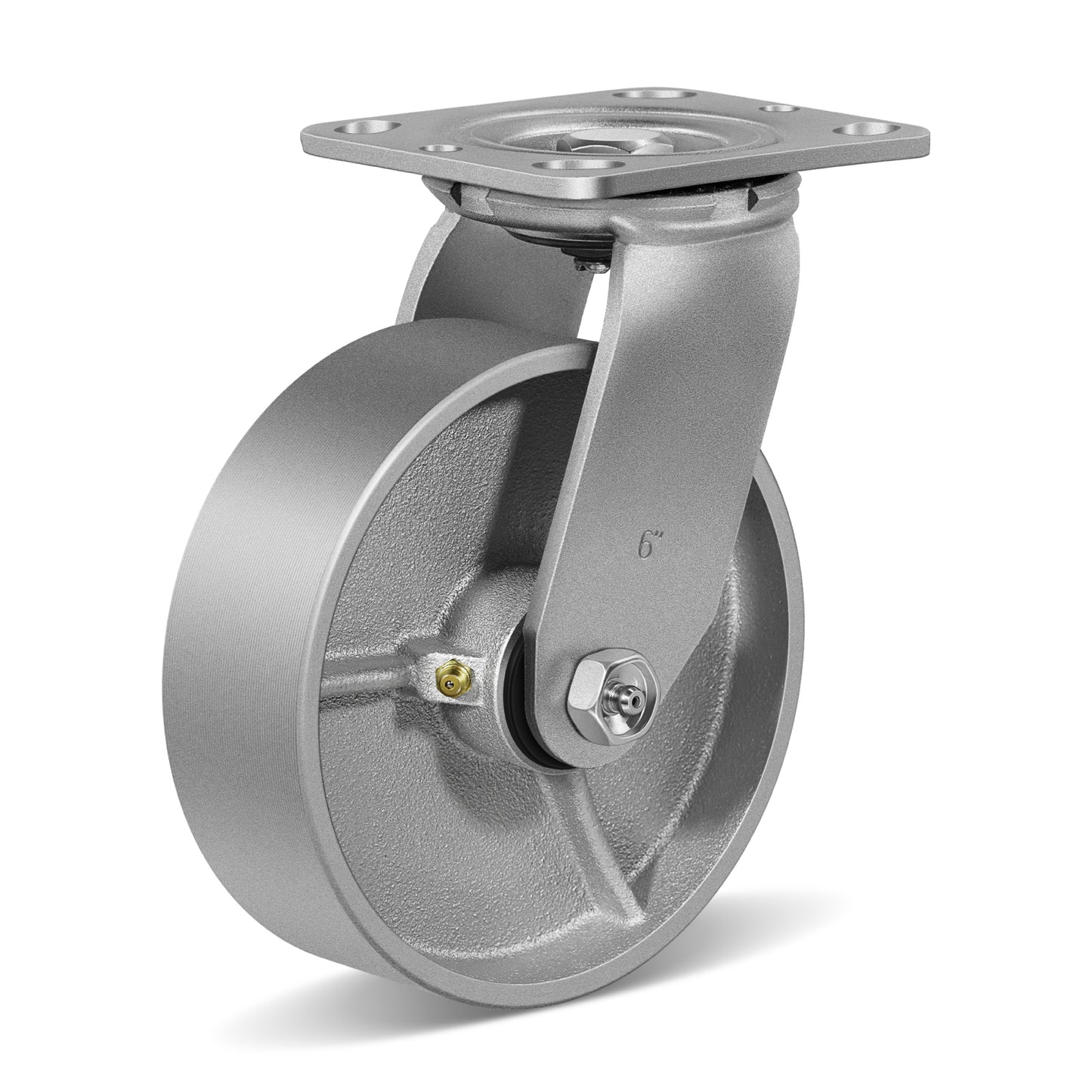 Heavy Duty,Cast Iron Wheel,Steel Casters Capacity up to 1000 Lb. Use for Platform Truck, U-Boat Cart,Workbenches