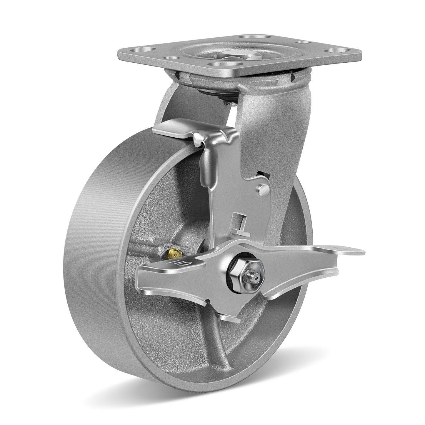 Heavy Duty,Cast Iron Wheel,Steel Casters Capacity up to 1000 Lb. Use for Platform Truck, U-Boat Cart,Workbenches