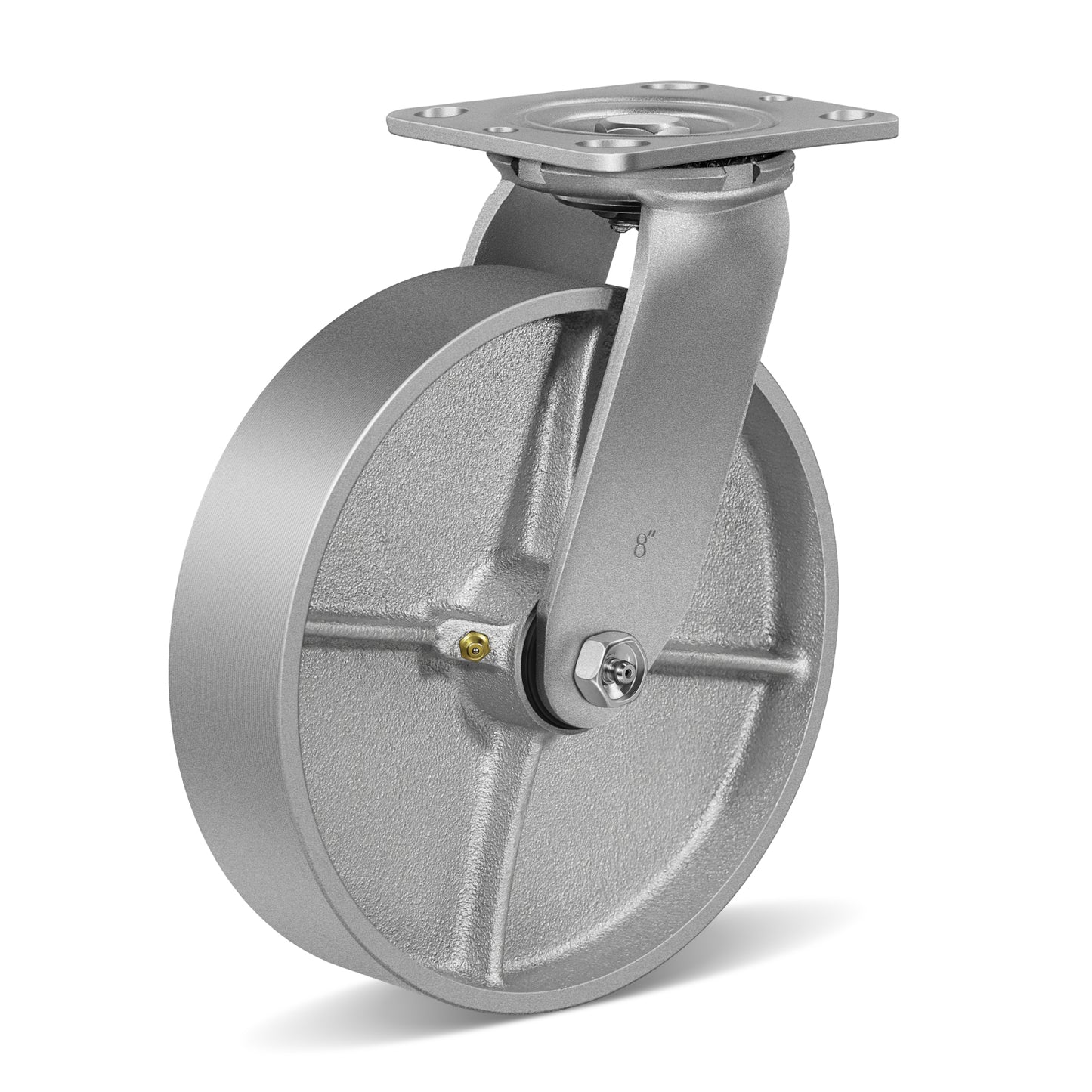 Heavy Duty,Cast Iron Wheel,Steel Casters Capacity up to 1000 Lb. Use for Platform Truck, U-Boat Cart,Workbenches