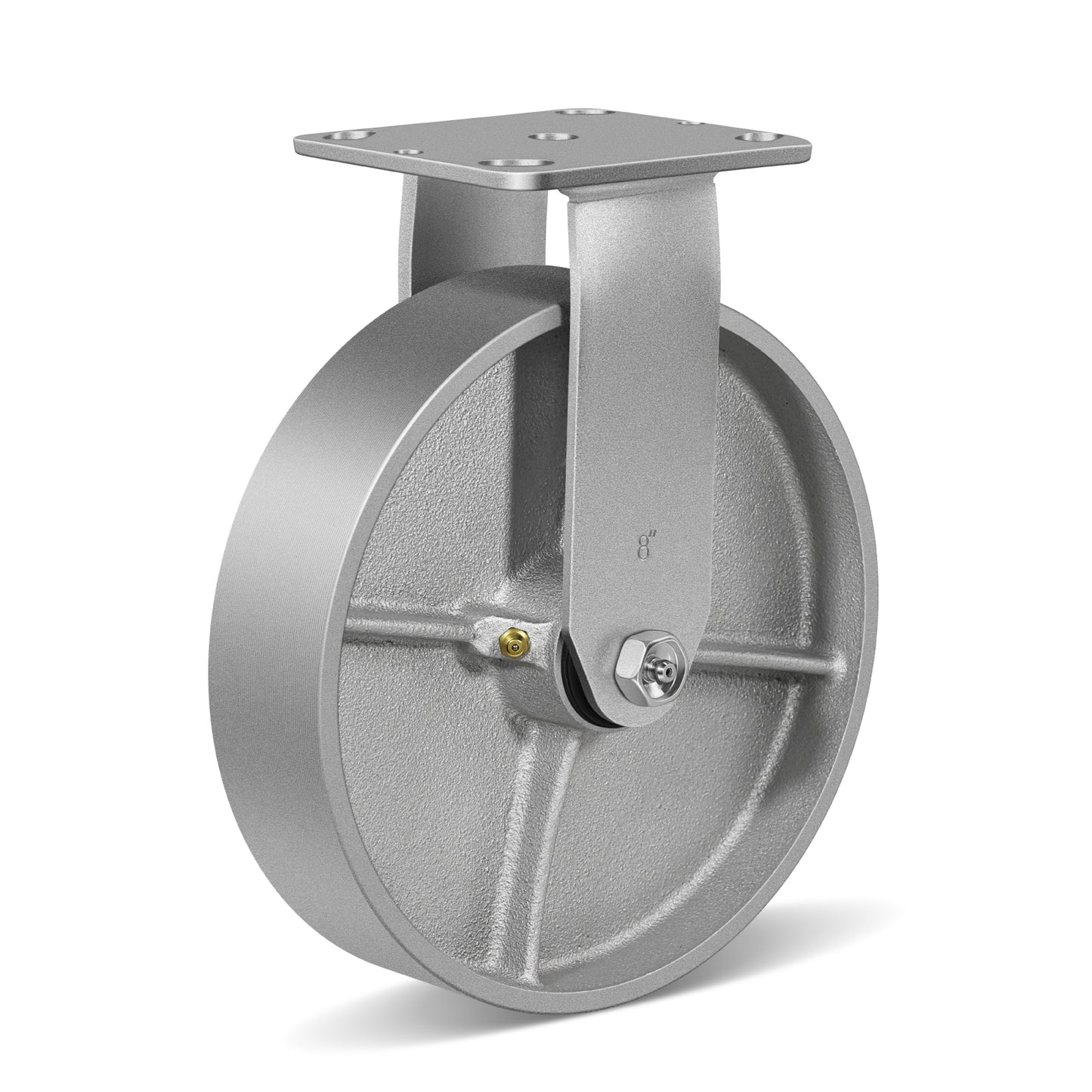 Heavy Duty,Cast Iron Wheel,Steel Casters Capacity up to 1000 Lb. Use for Platform Truck, U-Boat Cart,Workbenches