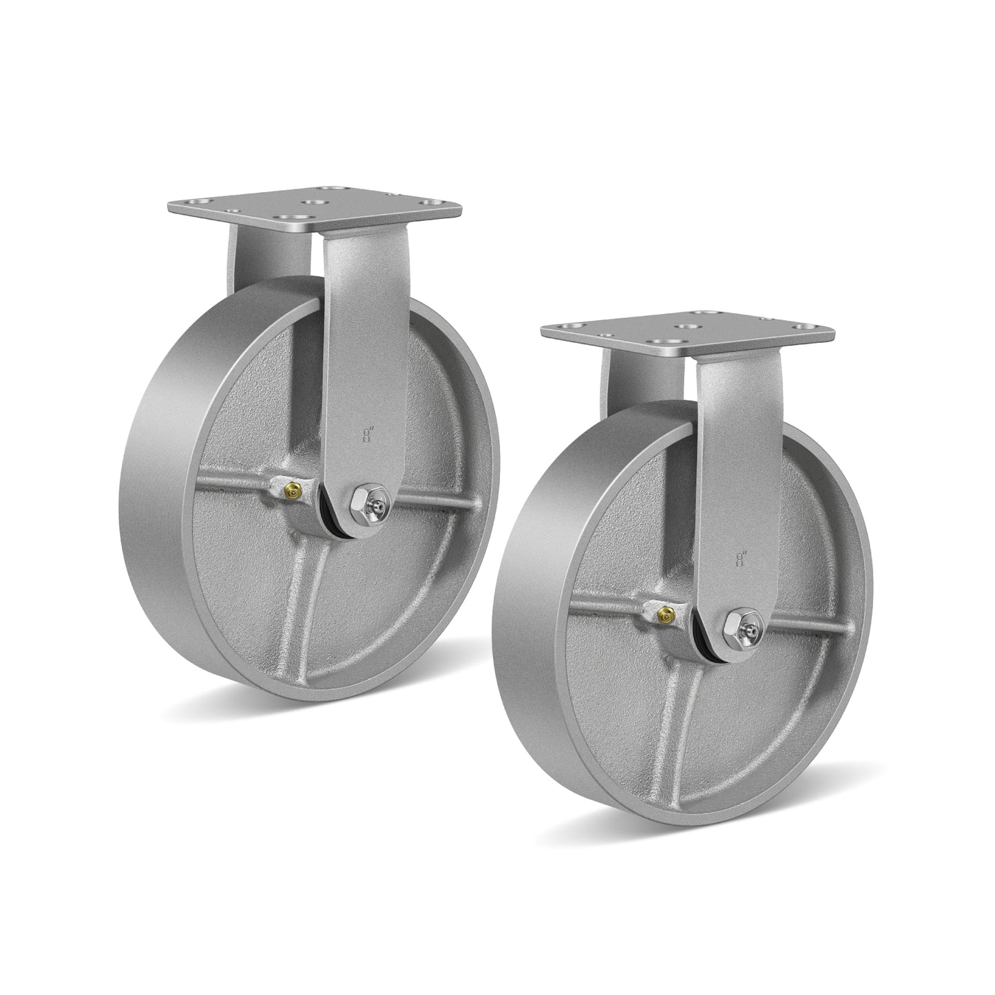 Heavy Duty,Cast Iron Wheel,Steel Casters Capacity up to 1000 Lb. Use for Platform Truck, U-Boat Cart,Workbenches