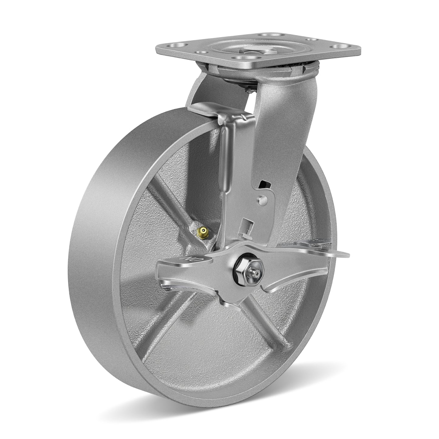 Heavy Duty,Cast Iron Wheel,Steel Casters Capacity up to 1000 Lb. Use for Platform Truck, U-Boat Cart,Workbenches